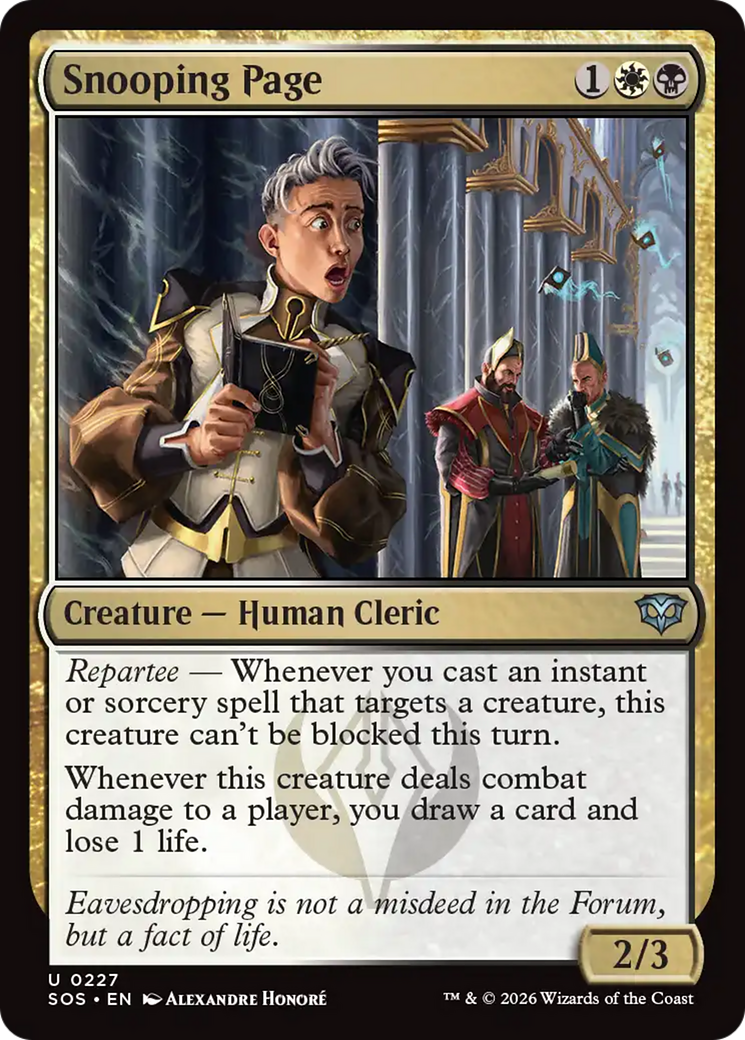 Snooping Page [Secrets of Strixhaven] - Destination Retro