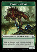 Phyrexian Mite (011) // Phyrexian Beast Double-Sided Token [Phyrexia: All Will Be One Tokens] - Destination Retro