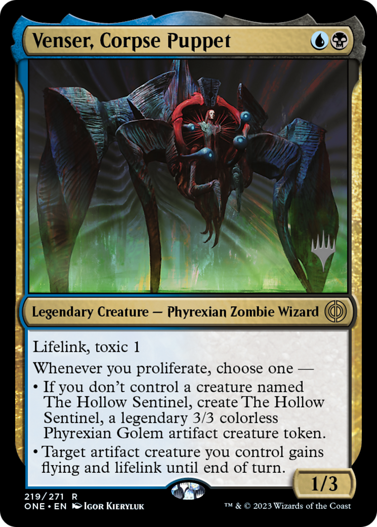 Venser, Corpse Puppet (Promo Pack) [Phyrexia: All Will Be One Promos] - Destination Retro