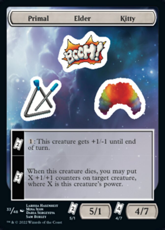 Primal Elder Kitty [Unfinity Stickers] - Destination Retro