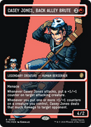Casey Jones, Back Alley Brute (Borderless) (Surge Foil) [Teenage Mutant Ninja Turtles Commander] - Destination Retro
