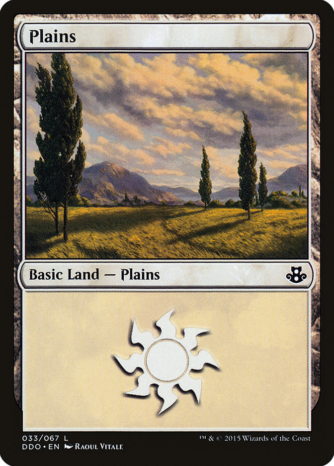 Plains (33) [Duel Decks: Elspeth vs. Kiora] - Destination Retro