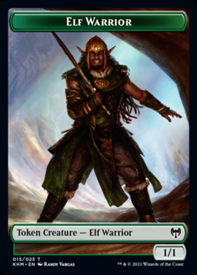 Elf Warrior Token [Kaldheim Tokens] - Destination Retro