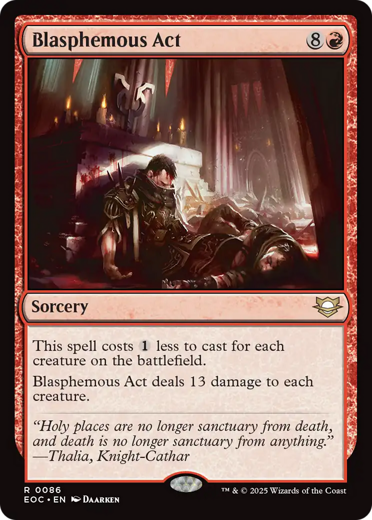 Blasphemous Act [Edge of Eternities Commander] - Destination Retro