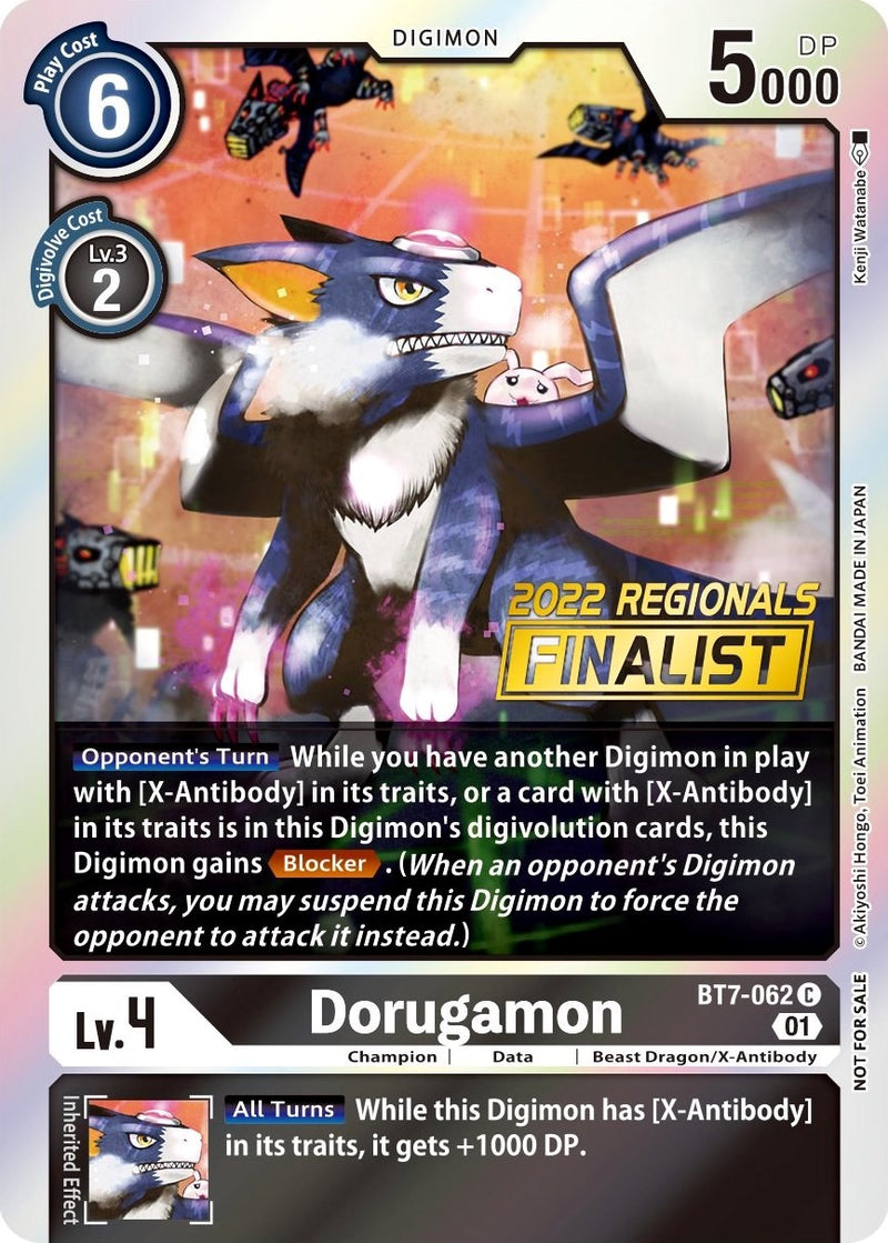 Dorugamon [BT7-062] (2022 Championship Offline Regional) (Online Finalist) [Next Adventure Promos] - Destination Retro