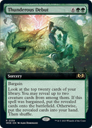 Thunderous Debut (Extended Art) [Wilds of Eldraine] - Destination Retro