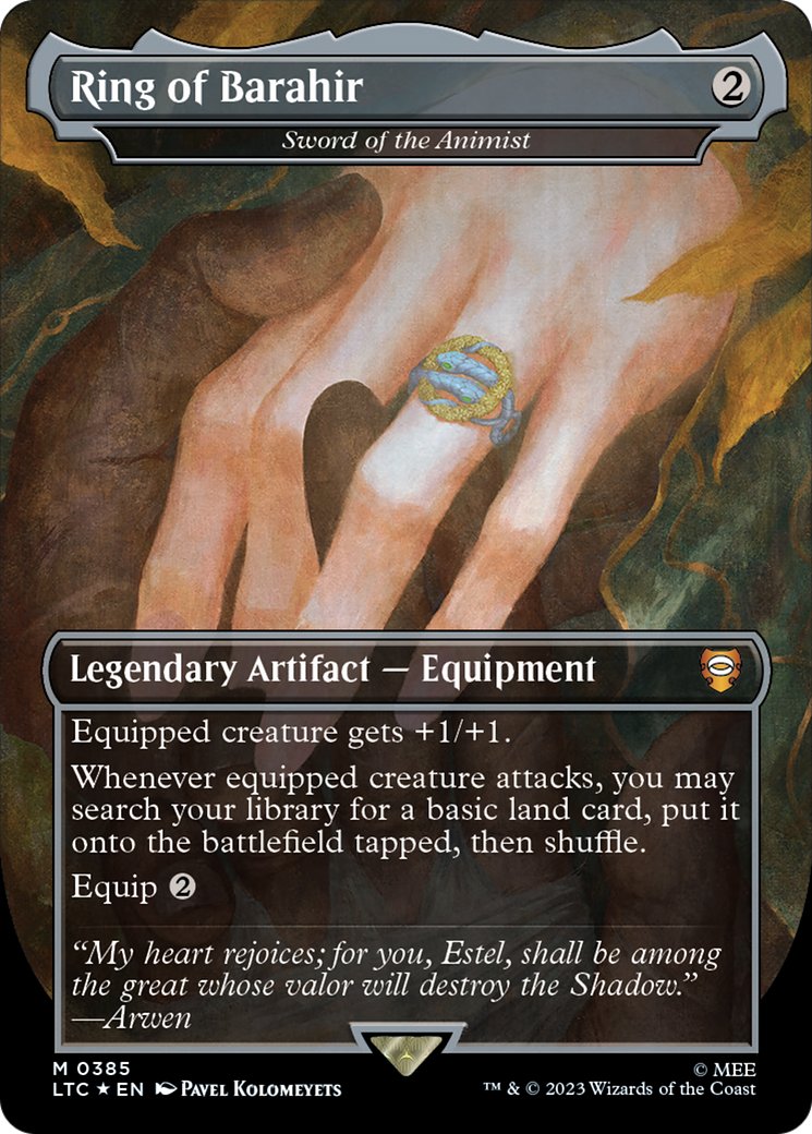 Ring of Barahir - Sword of the Animist (Surge Foil Realms and Relics) [The Lord of the Rings: Tales of Middle-Earth Commander] - Destination Retro