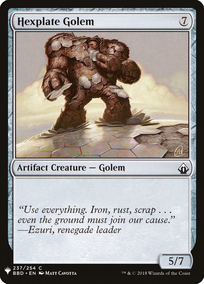 Hexplate Golem [Mystery Booster] - Destination Retro