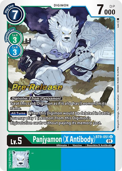 Panjyamon (X Antibody) [BT9-051] [X Record Pre-Release Promos] - Destination Retro