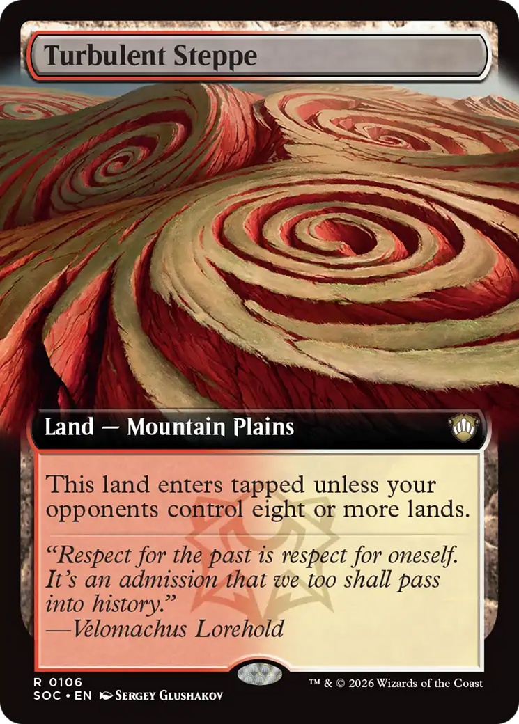 Turbulent Steppe (Extended Art) [Secrets of Strixhaven Commander] - Destination Retro