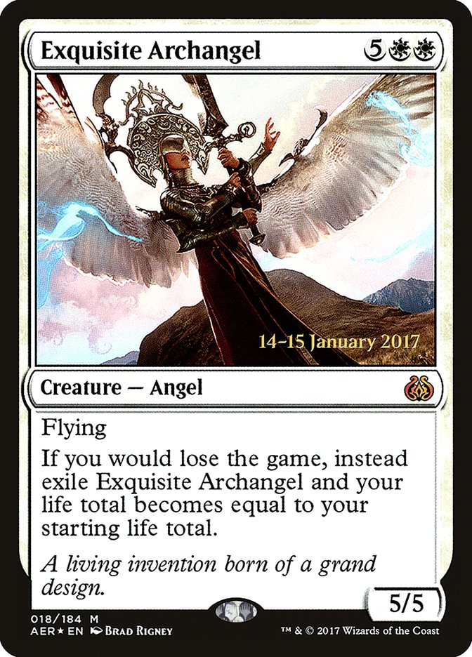 Exquisite Archangel [Aether Revolt Prerelease Promos] - Destination Retro