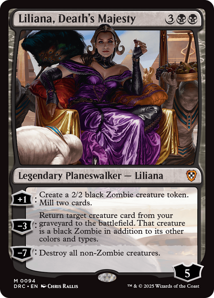 Liliana, Death's Majesty [Aetherdrift Commander] - Destination Retro
