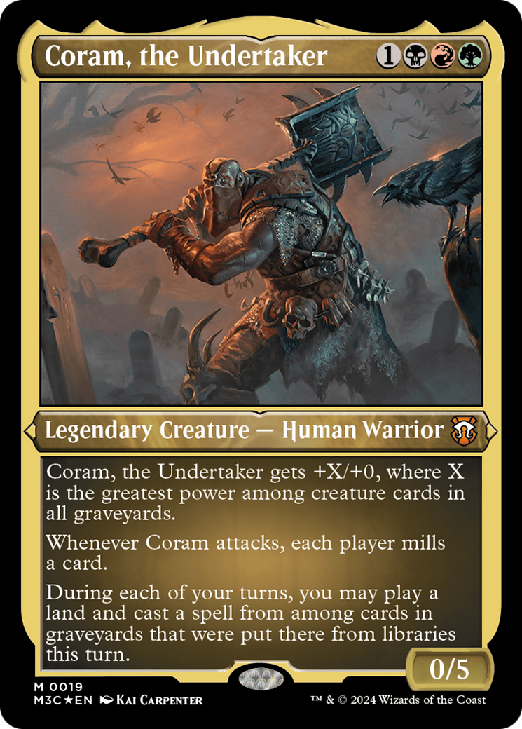 Coram, the Undertaker (Foil Etched) [Modern Horizons 3 Commander] - Destination Retro