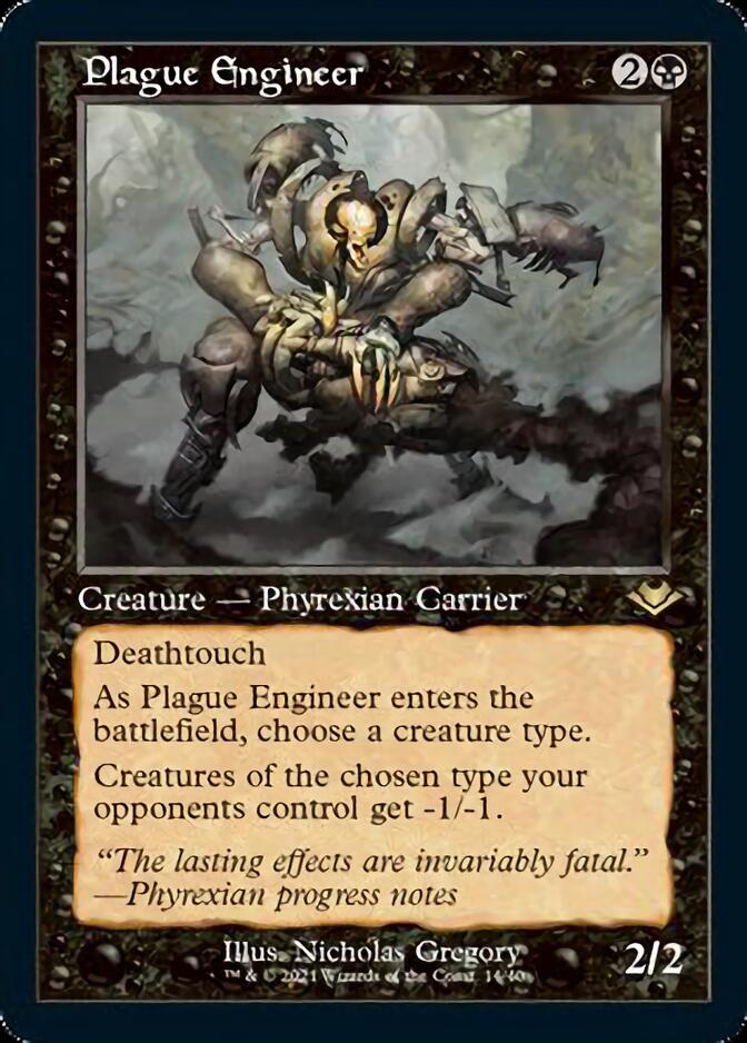 Plague Engineer (Retro Foil Etched) [Modern Horizons] - Destination Retro