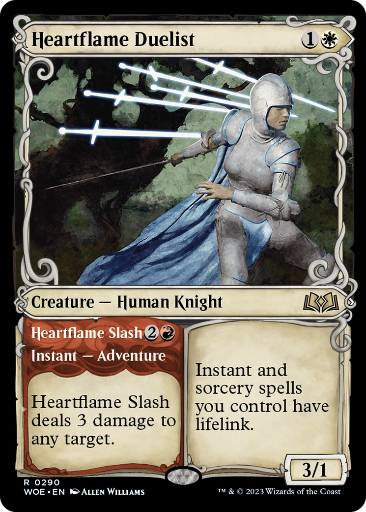 Heartflame Duelist // Heartflame Slash (Showcase) [Wilds of Eldraine] - Destination Retro