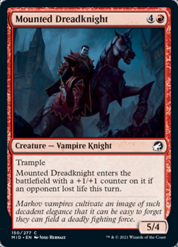 Mounted Dreadknight [Innistrad: Midnight Hunt] - Destination Retro