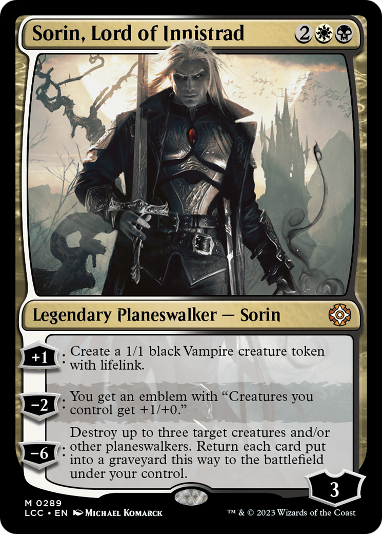 Sorin, Lord of Innistrad [The Lost Caverns of Ixalan Commander] - Destination Retro