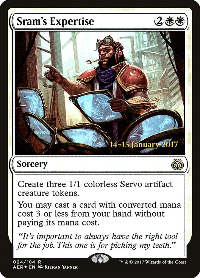 Sram's Expertise [Aether Revolt Prerelease Promos] - Destination Retro