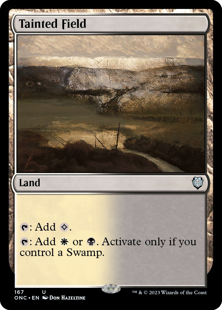 Tainted Field [Phyrexia: All Will Be One Commander] - Destination Retro