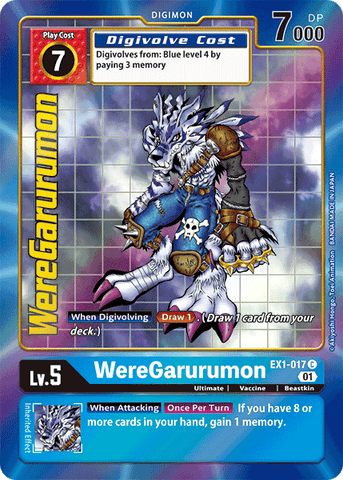 WereGarurumon [EX1-017] (Alternate Art) [Classic Collection] - Destination Retro