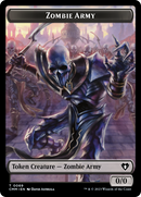 Human Warrior // Zombie Army Double-Sided Token [Commander Masters Tokens] - Destination Retro