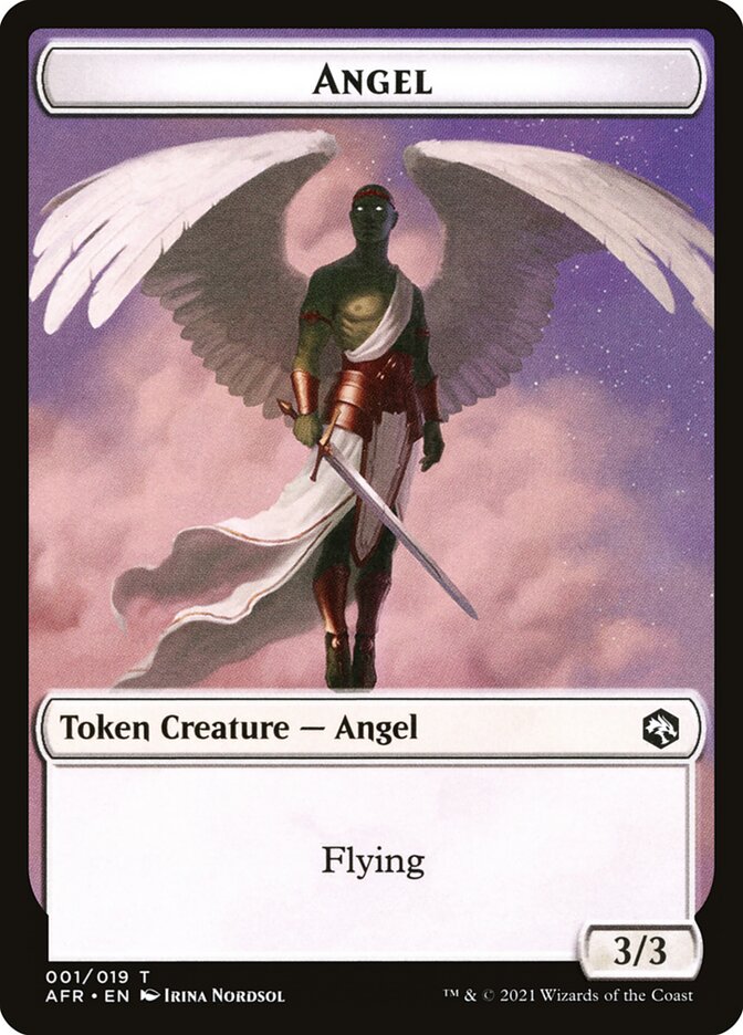 Angel // Dog Illusion Double-Sided Token [Dungeons & Dragons: Adventures in the Forgotten Realms Tokens] - Destination Retro
