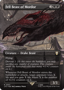 Fell Beast of Mordor (Borderless) (Surge Foil) [The Lord of the Rings: Tales of Middle-Earth Commander] - Destination Retro