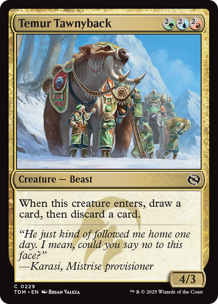 Temur Tawnyback [Tarkir: Dragonstorm] - Destination Retro