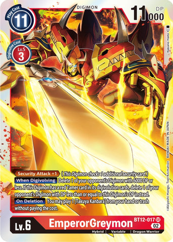 EmperorGreymon [BT12-017] [Across Time] - Destination Retro
