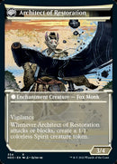 The Restoration of Eiganjo // Architect of Restoration (Showcase Soft Glow) [Kamigawa: Neon Dynasty] - Destination Retro