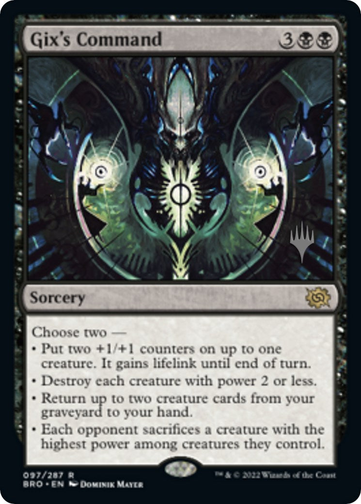 Gix's Command (Promo Pack) [The Brothers' War Promos] - Destination Retro