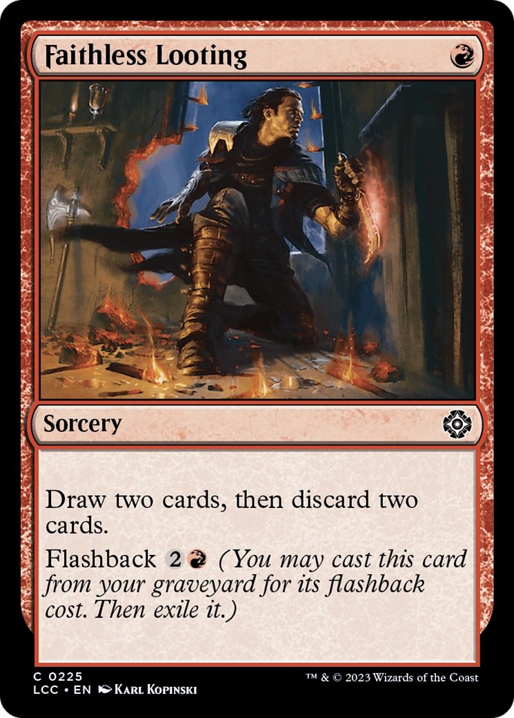 Faithless Looting [The Lost Caverns of Ixalan Commander] - Destination Retro
