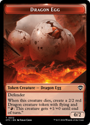 Dragon Egg // Dragon Double-Sided Token [Outlaws of Thunder Junction Commander Tokens] - Destination Retro