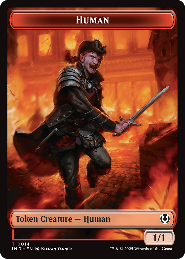 Elemental // Human (0014) Double-Sided Token [Innistrad Remastered Tokens] - Destination Retro