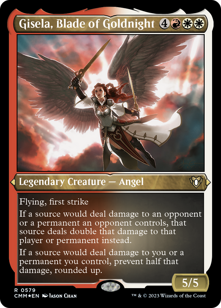 Gisela, Blade of Goldnight (Foil Etched) [Commander Masters] - Destination Retro