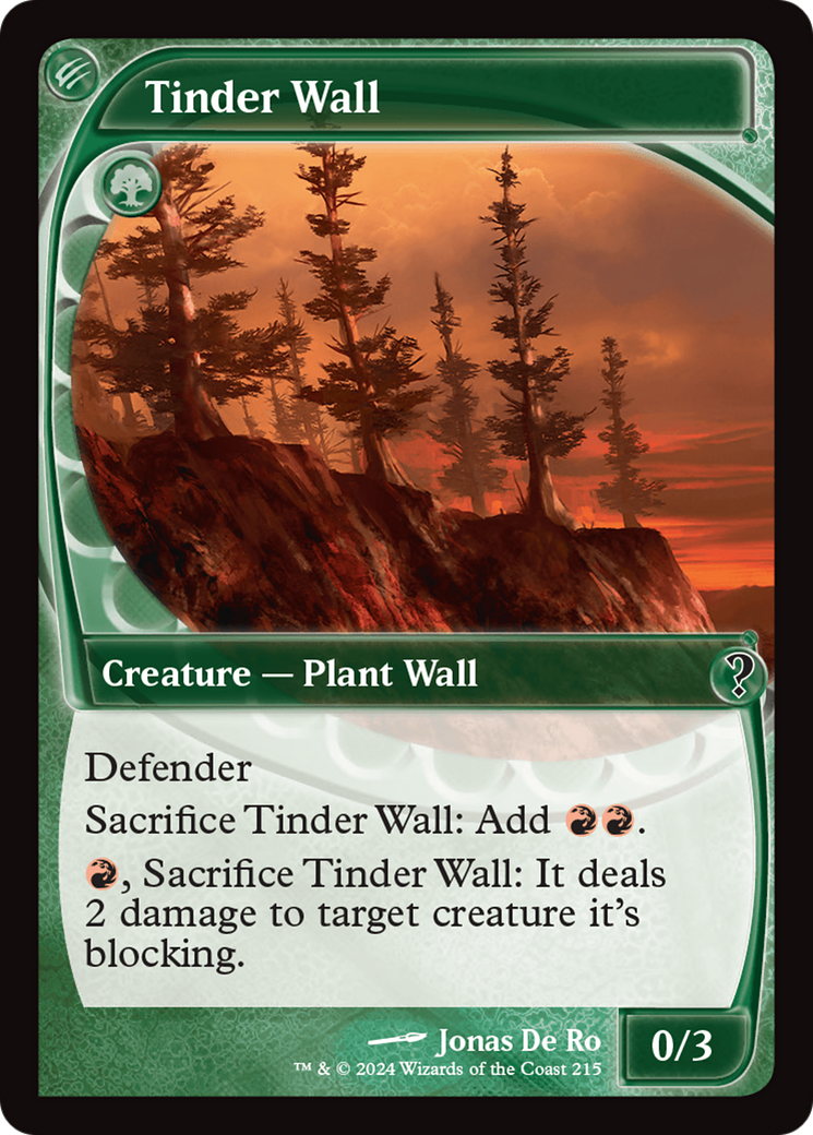 Tinder Wall (Future Sight) [Mystery Booster 2] - Destination Retro