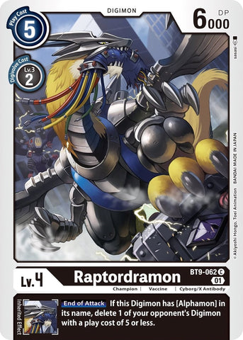 Raptordramon [BT9-062] [X Record] - Destination Retro
