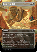 Generous Gift (Borderless Alternate Art) [Commander Masters] - Destination Retro
