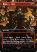 Foray of Orcs (Borderless Alternate Art) [The Lord of the Rings: Tales of Middle-Earth] - Destination Retro