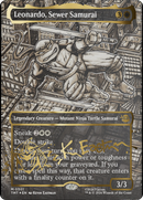 Leonardo, Sewer Samurai (Borderless) (Gold-Stamped Signature) [Teenage Mutant Ninja Turtles] - Destination Retro