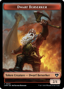 The Monarch // Dwarf Berserker Double-Sided Token [Commander Masters Tokens] - Destination Retro