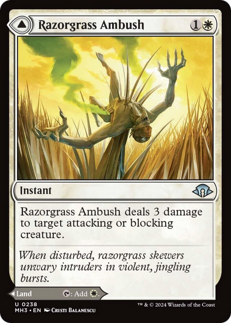 Razorgrass Ambush // Razorgrass Field [Modern Horizons 3] - Destination Retro