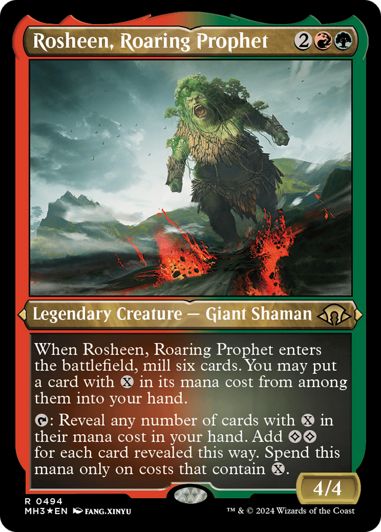 Rosheen, Roaring Prophet (Foil Etched) [Modern Horizons 3] - Destination Retro