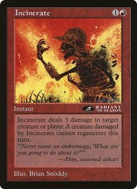 Incinerate (Oversized) [Oversize Cards] - Destination Retro