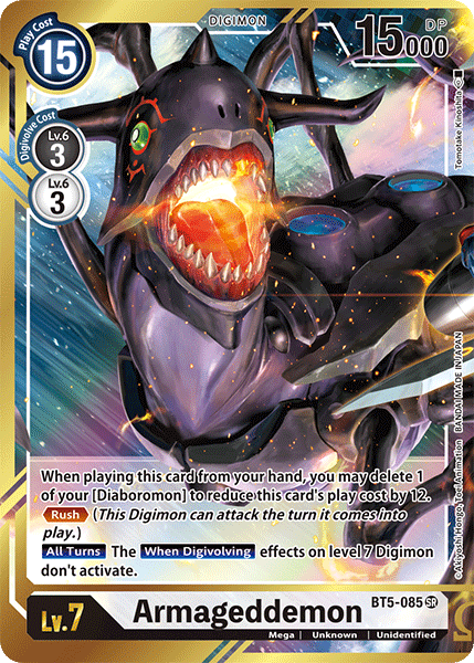 Armageddemon [BT5-085] (Alternate Art) [Battle of Omni] - Destination Retro