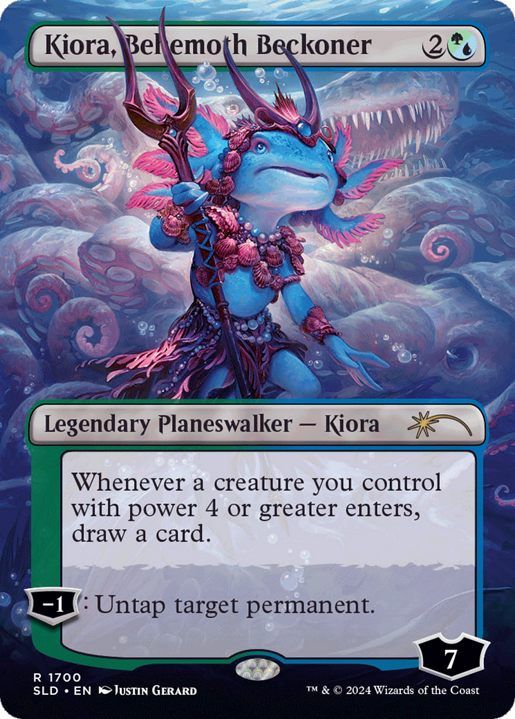 Kiora, Behemoth Beckoner (Rainbow Foil) [Secret Lair Drop Series] - Destination Retro
