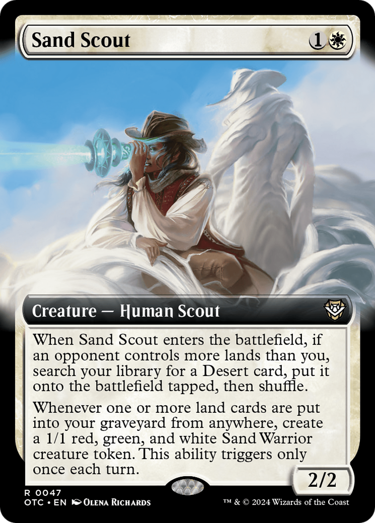 Sand Scout (Extended Art) [Outlaws of Thunder Junction Commander] - Destination Retro