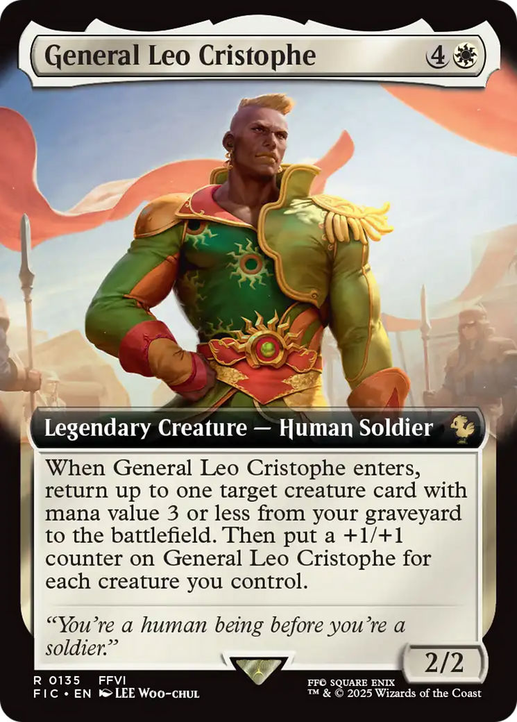 General Leo Cristophe (Extended Art) [FINAL FANTASY Commander] - Destination Retro