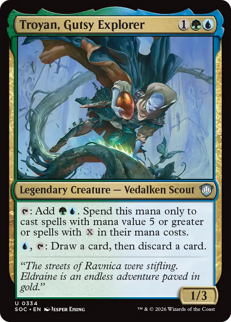 Troyan, Gutsy Explorer [Secrets of Strixhaven Commander] - Destination Retro