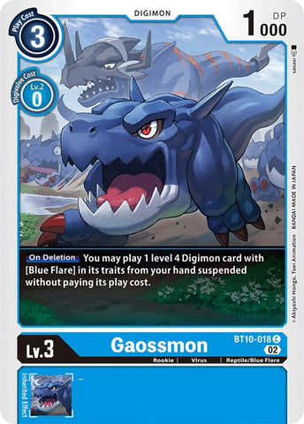 Gaossmon [BT10-018] [Xros Encounter] - Destination Retro